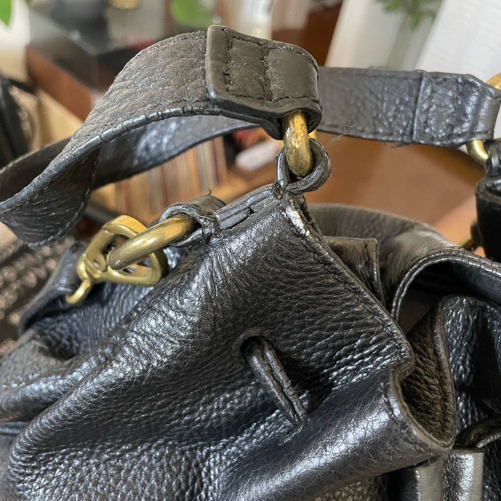 Fossil Vickery Drawstring Shoulder Crossbody Buck… - image 4